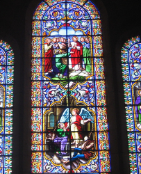 4ème avec un don de 2500€: Les Vitraux de l’église de Génissieux